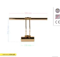 ACK AH10-00107 6W Gold Led Tablo Apliği 3000K Günışığı - 4