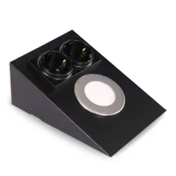 ACK AH11-00201 2,5W Ledli Prizli Tezgah Altı Armatür 6500K Beyaz Işık Siyah Kasa - 1