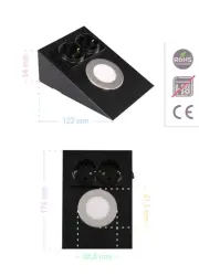 ACK AH11-00201 2,5W Ledli Prizli Tezgah Altı Armatür 6500K Beyaz Işık Siyah Kasa - 4