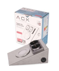 ACK AH11-00204 2,5W Günışığı Prizli LED Tezgah Altı Saten Armatür - 4