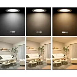 ACK AP01-00301 3W Sıva Altı Yuvarlak Led Spot Panel Armatür 3000K Günışığı Siyah Kasa - 3