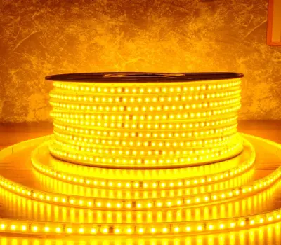 ACK AS01-01508 10W/mt 220V 120 Ledli Şerit Led Amber Işık IP65 - 1