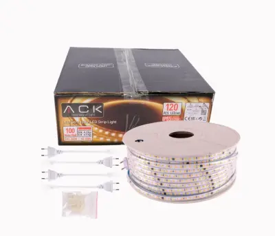 ACK AS01-01508 10W/mt 220V 120 Ledli Şerit Led Amber Işık IP65 - 2