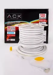 ACK AS03-00503 7,5W/mt 220V Neon Hortum Led 6500K Beyaz Işık IP65 - 4