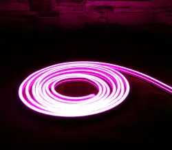 ACK AS03-00602 10W/mt 12V Neon Hortum Led Pembe Işık IP65 