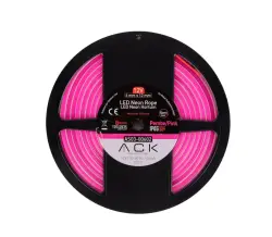 ACK AS03-00602 10W/mt 12V Neon Hortum Led Pembe Işık IP65 - ACK (1)