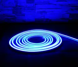 ACK AS03-00606 10W/mt 12V Neon Hortum Led Mavi Işık IP65 