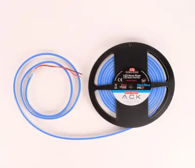 ACK AS03-00606 10W/mt 12V Neon Hortum Led Mavi Işık IP65 - 4