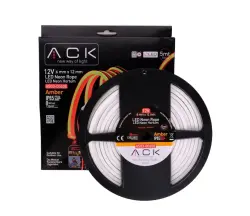 ACK AS03-00608 10W/mt 12V Neon Hortum Led Amber Işık IP65 - ACK (1)