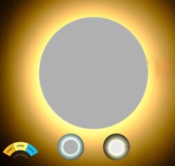 ACK AT15-01890 18W Led Duvar Armatürü Beyaz Kasa 6500-4000-3000K - 3