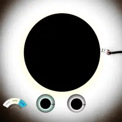 ACK AT15-01891 18W Led Duvar Armatürü Siyah Kasa 6500-4000-3000K - 6