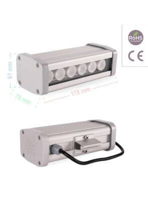 ACK AT20-00653 6W Led Wallwasher 18cm Yeşil Işık IP67 - 4
