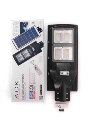 ACK AT42-09131 120W Solar Sokak Armatürü 6500K Beyaz Işık IP65 - 3