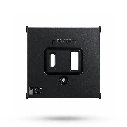 Artline Novella / Trenda Siyah USB A + C Priz Kapağı Mekanizma Hariç - 1