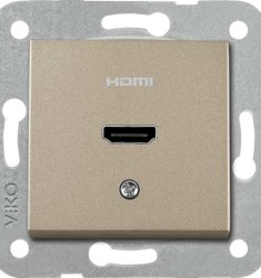 Artline Novella/Trenda Bronz Hdmi Konnektör Kapak (Mekanizma Hariç) - Viko Artline
