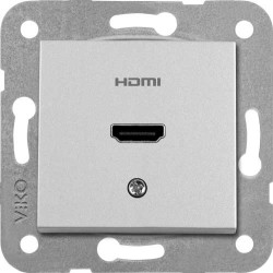 Artline Novella/Trenda Metalik Beyaz Hdmi Konnektör Kapak (Mekanizma Hariç) - Viko Artline