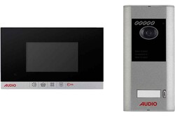 Audio 001463 4.3 inç Mekanik Butonlu Villa Görüntülü Diafon Siyah - Audio