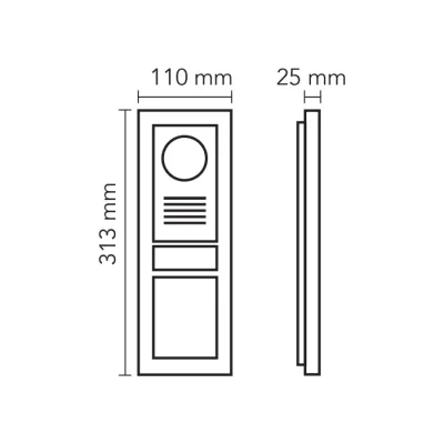 Audio 003004 Bus Plus 4x16 LCD Ekranlı Zil Paneli - 3