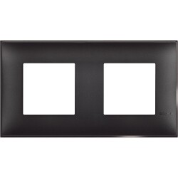 Bticino Classia Polimer Plastik 2x2 M Satine Siyah - Bticino
