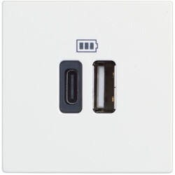 Bticino Classia Type C ve A USB Şarj Prizi 3A 230V 2M Beyaz - Bticino