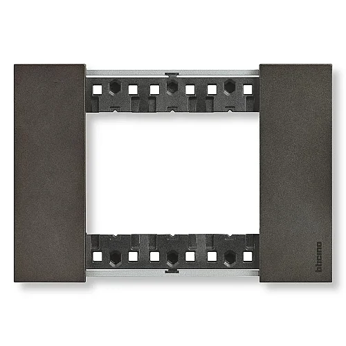 Bticino Living Now KA8603NG 3 Modül Sis Rengi Metal Çerçeve - 1
