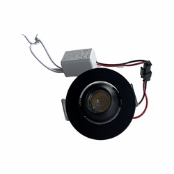 Cata 1,5W Power Led Ufo Spot Siyah Kasa (Hareketli) (Günışığı) CT-5268G - Cata