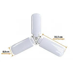 Cata CT-1152 20W E27 6500K Beyaz Pervane Led Ampul - 4