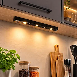 Cata CT-2464 10 Watt 39cm Ledli Cabinet Usb Şarjlı Sensörlü Armatür Günışığı Siyah Kasa - 3