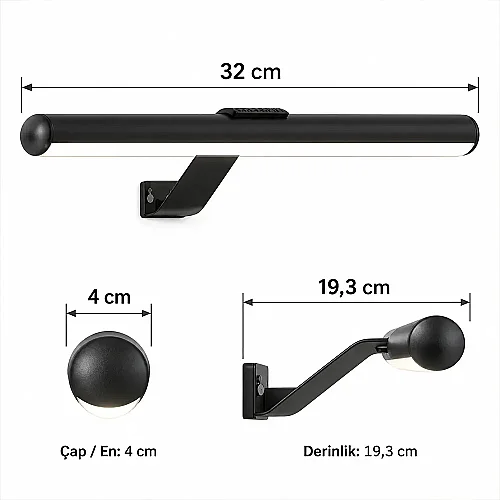 Cata CT-2465 Magnetik 2000 maH Şarjlı Kumandalı Led Duvar Aplik - 7