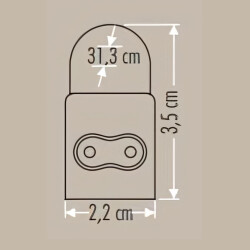 Cata CT-2466 5W 31cm T5 Ledli Bant Armatür Beyaz Işık Anahtarlı - Cata (1)