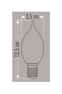 Cata CT-4069 4W Soft Kıvrık Buji Led Ampul Günışığı - 2