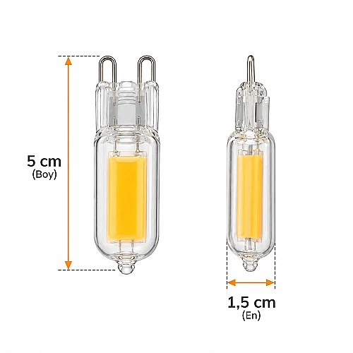 Cata CT-4221 3W G9 6400K Beyaz Led Kapsül Ampul - 3