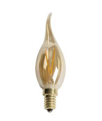 Cata CT-4281 4W E14 Amber Rustik Led Kıvrık Buji Ampul - Cata