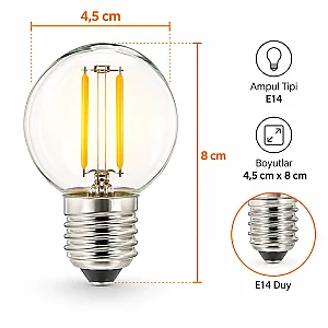 Cata CT-4288 4W E27 3200K Günışığı Led Ampul - 3
