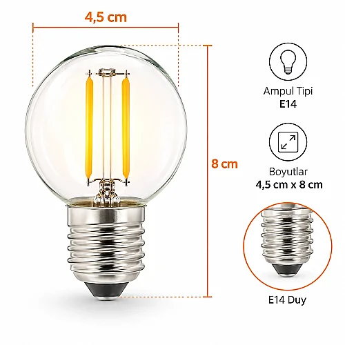 Cata CT-4288 4W E27 3200K Günışığı Led Ampul - 3