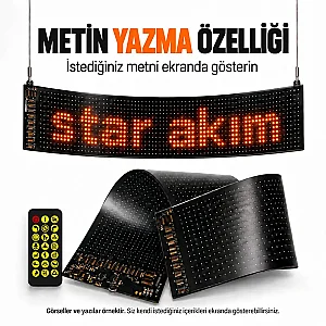 Cata CT-4568 Led Matrix Panel 96x16 cm Sticker Screen - 2