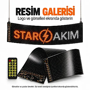 Cata CT-4568 Led Matrix Panel 96x16 cm Sticker Screen - 3