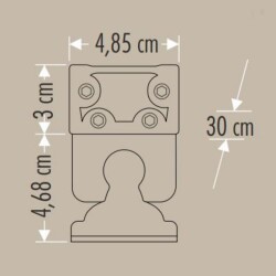 Cata Ct-4695 12w Gold Wall Washer 30cm Amber - 3
