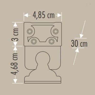 Cata Ct-4695 12w Gold Wall Washer 30cm Amber - 3