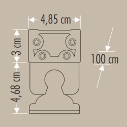 Cata CT-4697 36W Gold Wallwasher Duvar Aydınlatma 90CM Yeşil - Cata (1)