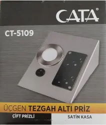Cata CT-5109 Tezgah Altı Aydınlatma Çiftli Priz Led Gün Işığı - Cata (1)