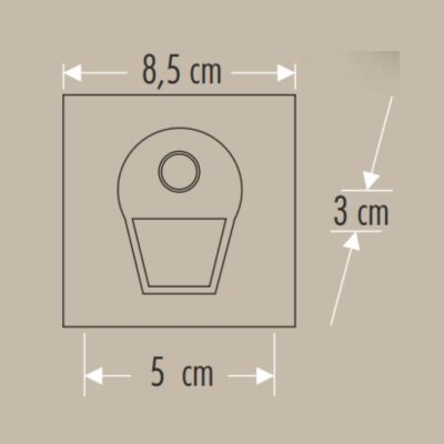 Cata CT-5170 1W Sensörlü Ledli Koridor Armatürü Siyah Kasa Beyaz Işık - 3