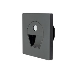 Cata CT-5170 1W Sensörlü Ledli Koridor Armatürü Siyah Kasa Günışığı - Cata