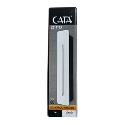 Cata CT-5172 3W Ledli Koridor Armatürü Beyaz Kasa Günışığı - Cata (1)
