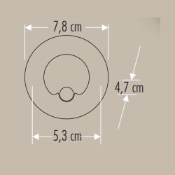 Cata CT-5174 1.5W Radar Sensörlü Koridor Aydınlatma Armatürü Beyaz Işık - Cata (1)