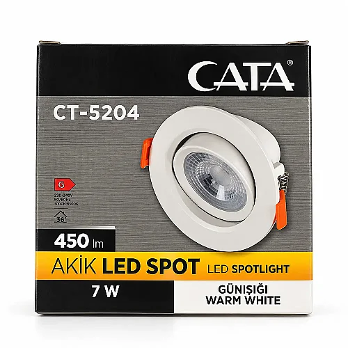 Cata CT-5204 Akik 7W Günışığı Hareketli SMD Led Spot Armatür - 5