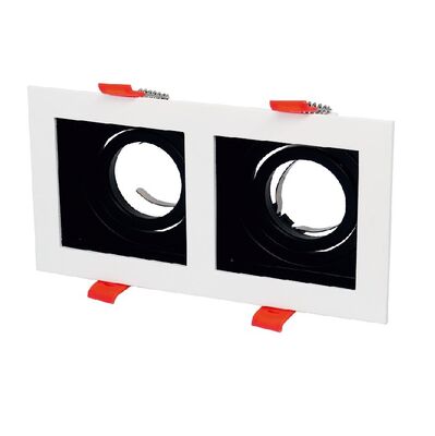 Cata CT-5227 Pars Kare Spot İkili Beyaz+Siyah - 1