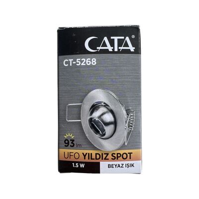 Cata CT-5268 1,5W Beyaz Işık Ufo Yıldız Hareketli Led Spot Armatür - 2