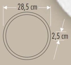 Cata CT-5273 30w Sıva Üstü Damla Led Armatür Yuvarlak Günışığı - Cata (1)