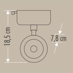 Cata CT-5310 15W Merkür Led Ray Spot Armatür 6000K Beyaz Işık - Cata (1)